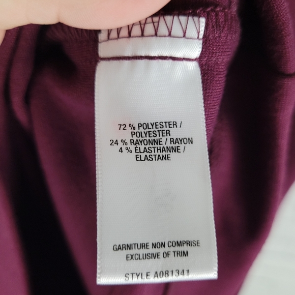 JACOB | asymmetrical stitch short sleeve business conservative party dress - Picture 8 of 9